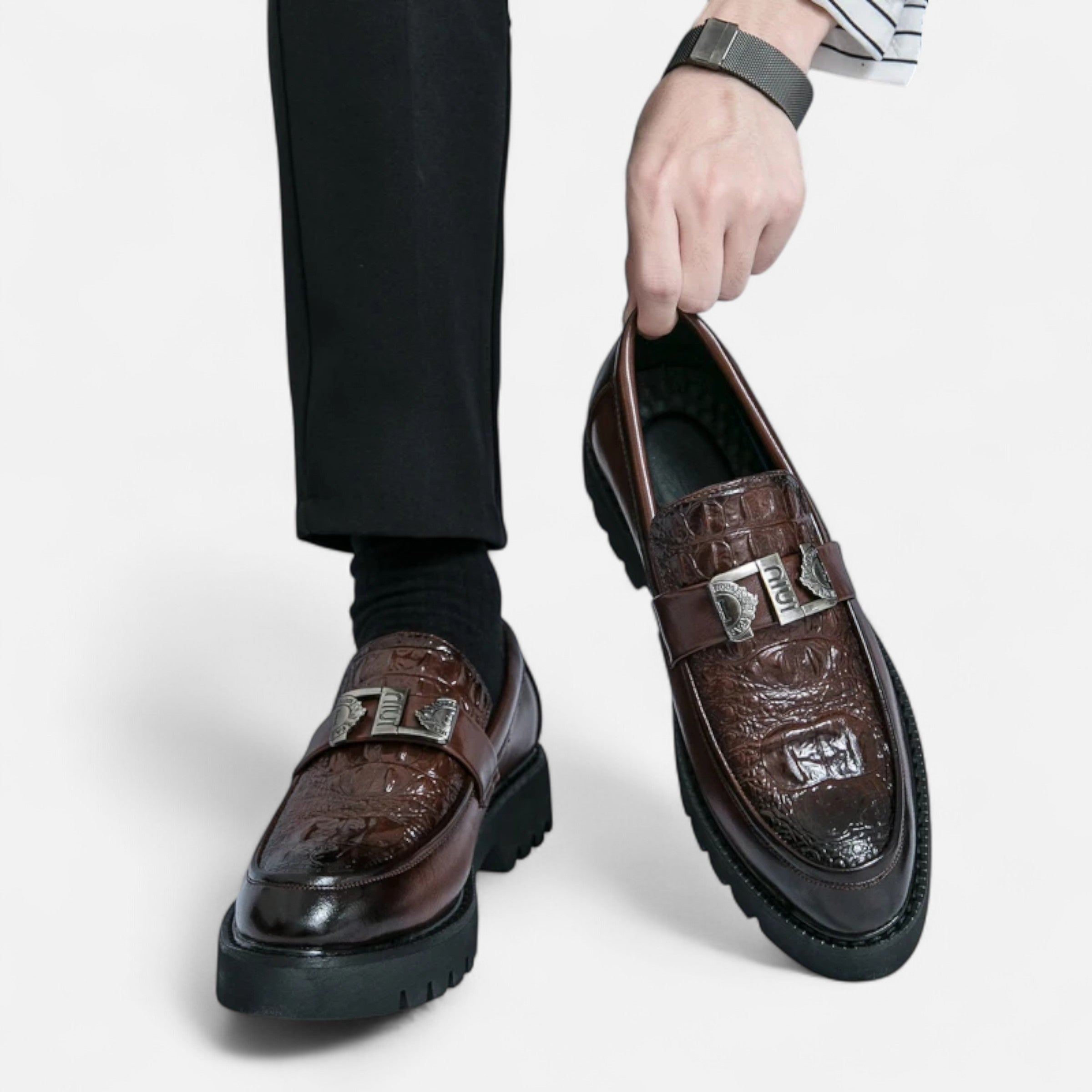 Maison Avenoire | Mocassins Homme Semelle Épaisse Élégance Moderne
