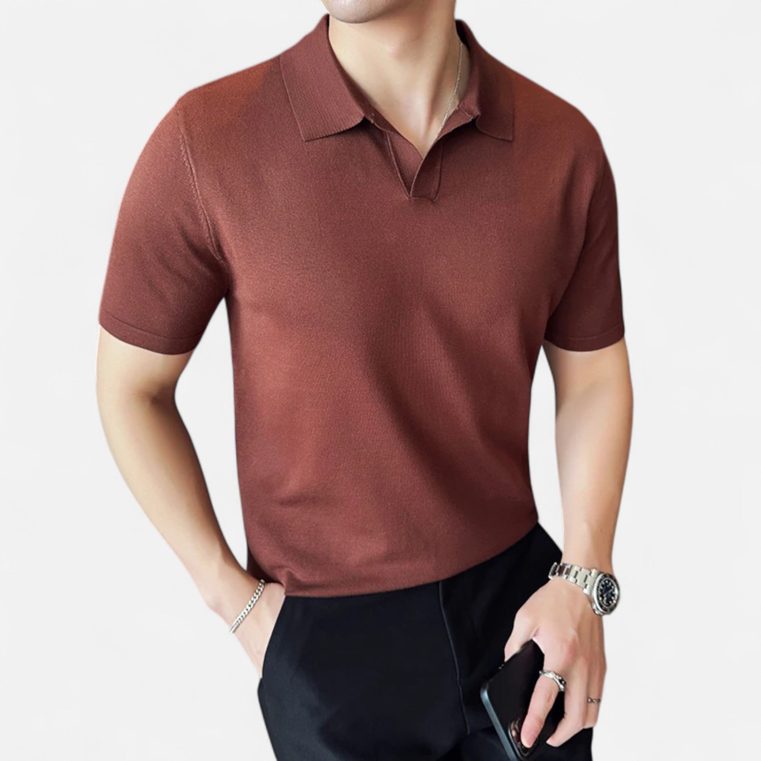Maison Avenoire | Polo Homme Manches Courtes Raffinement Estival
