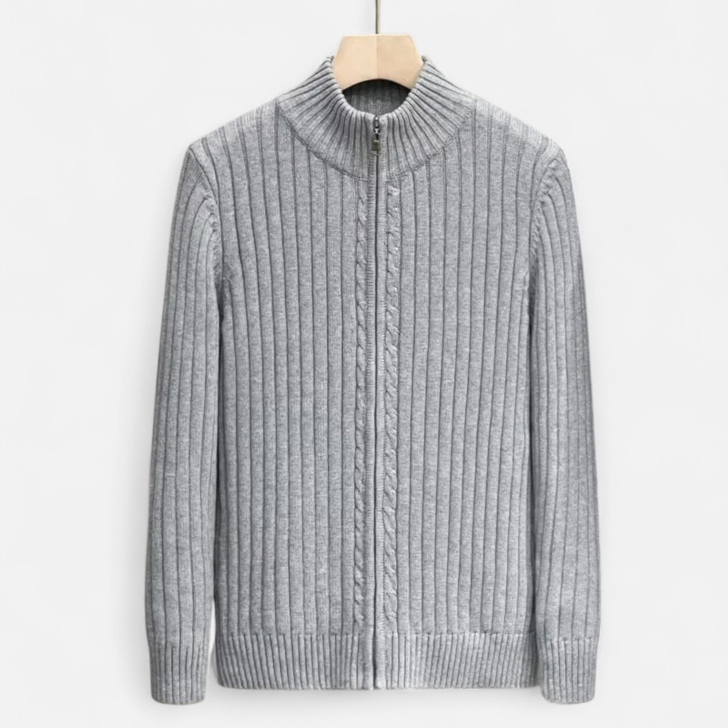 Maison Avenoire | Cardigan Zippé Homme Maille Élégante