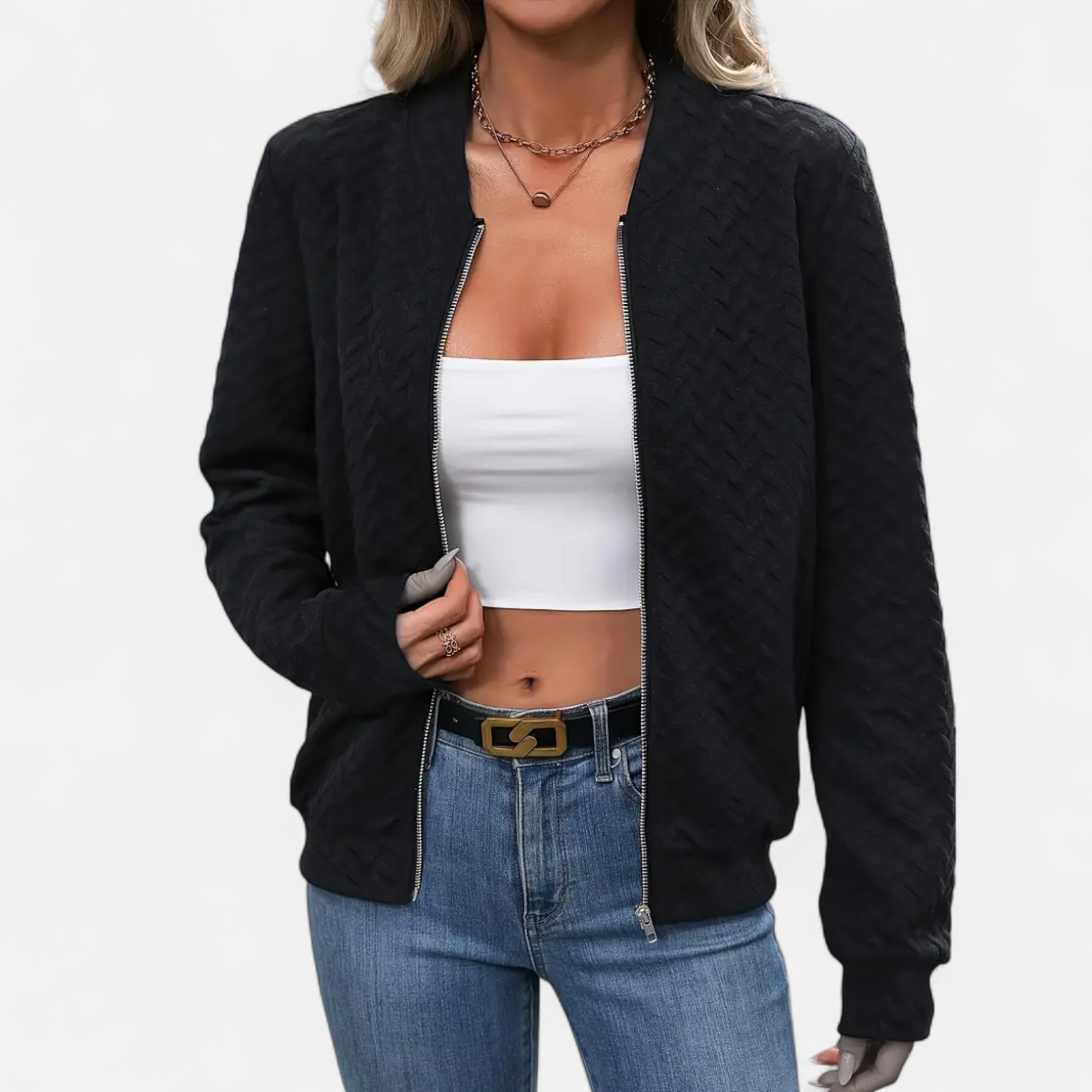 Maison Avenoire — Veste Élégante Femme à Zip