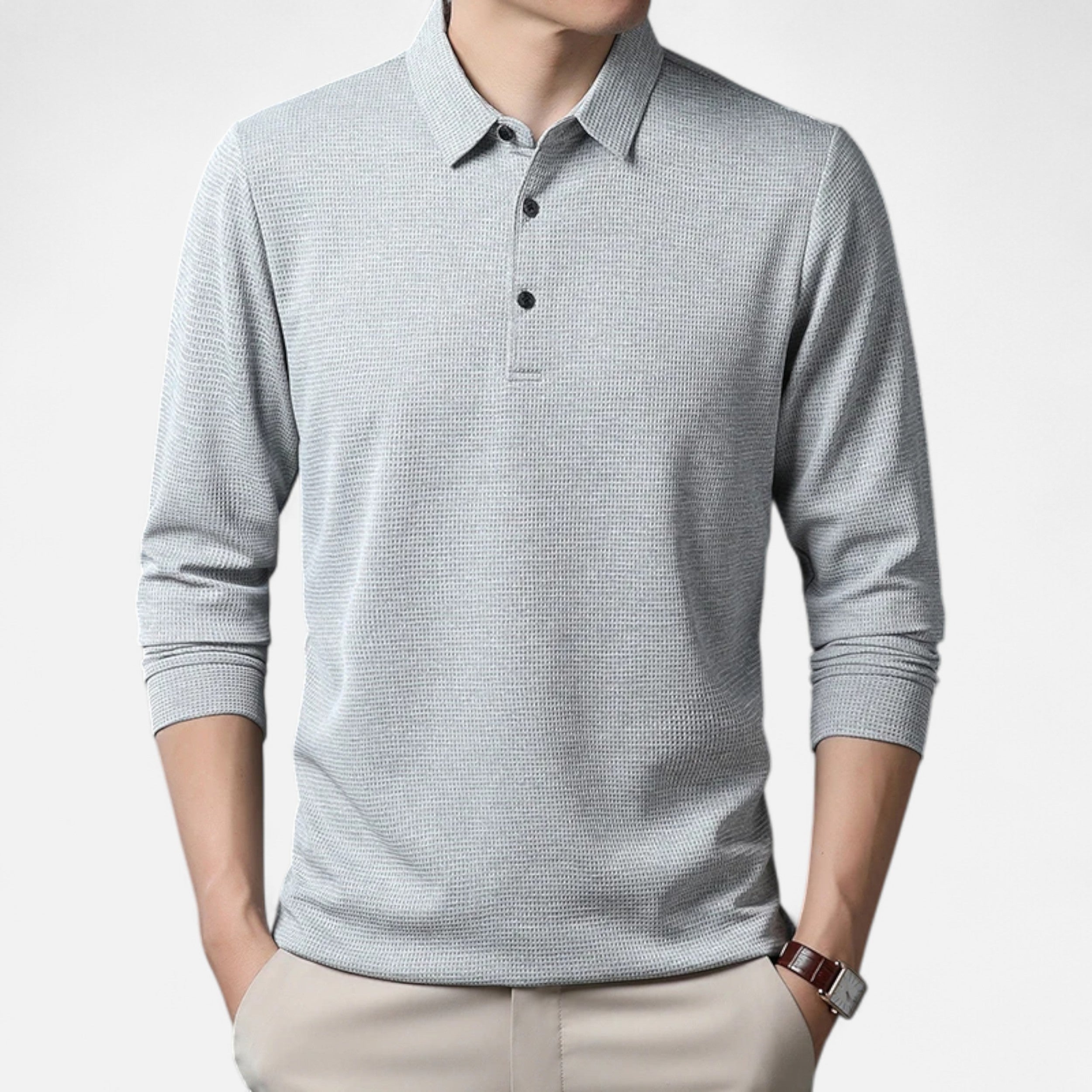Maison Avenoire | Polo Homme Manches Longues Élégance d’Été