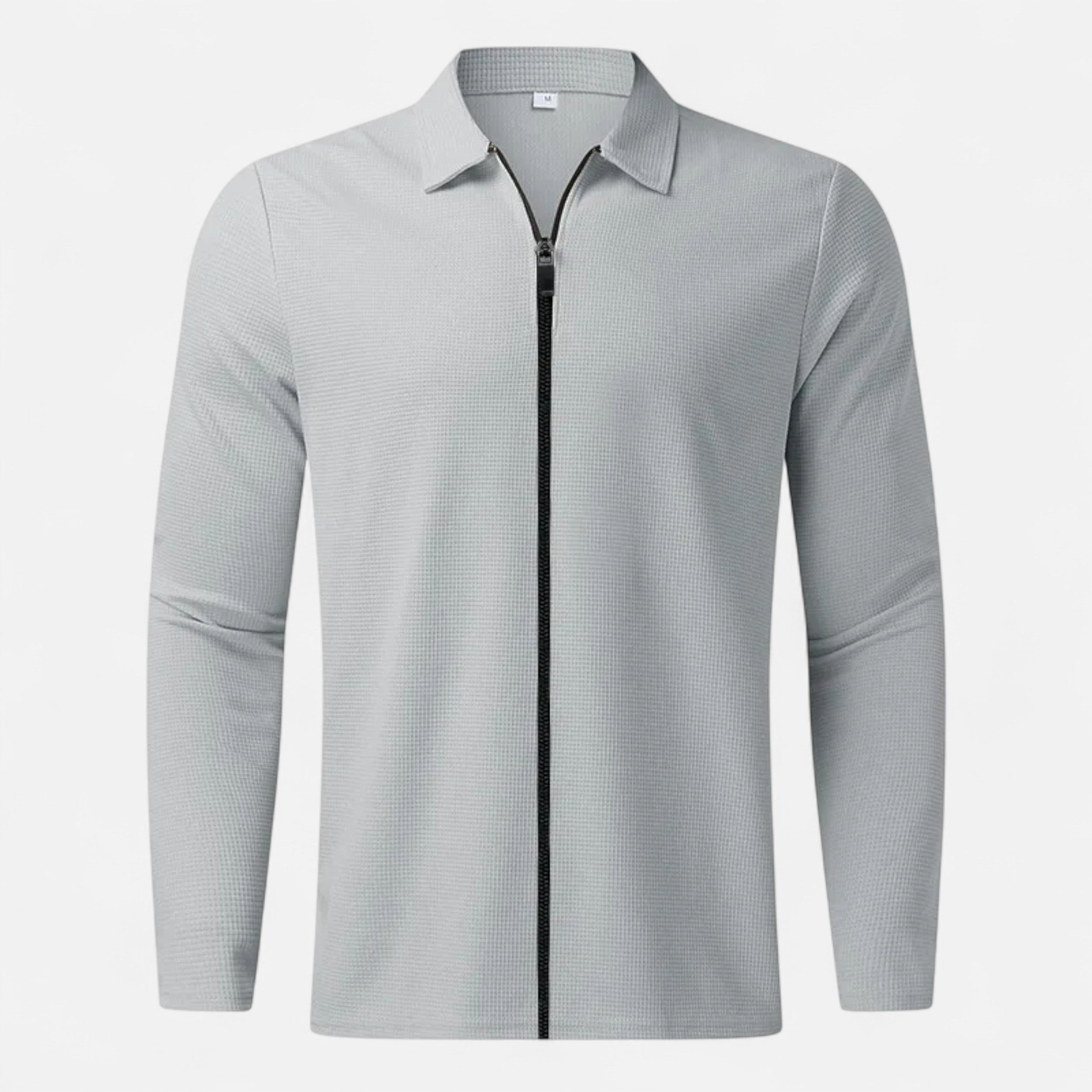 Maison Avenoire | Veste Homme Col Polo Maille Waffle