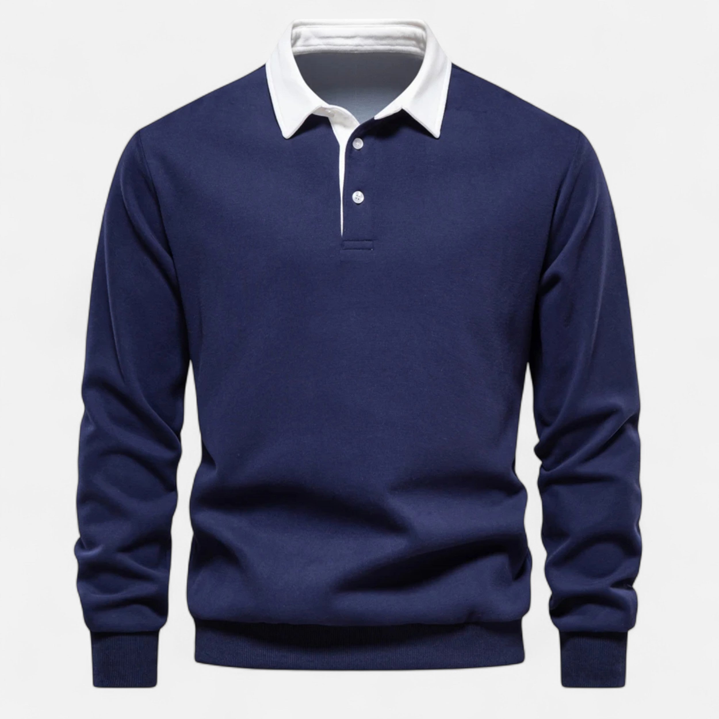 Maison Avenoire | Sweatshirt Homme Col Polo Coton Héritage