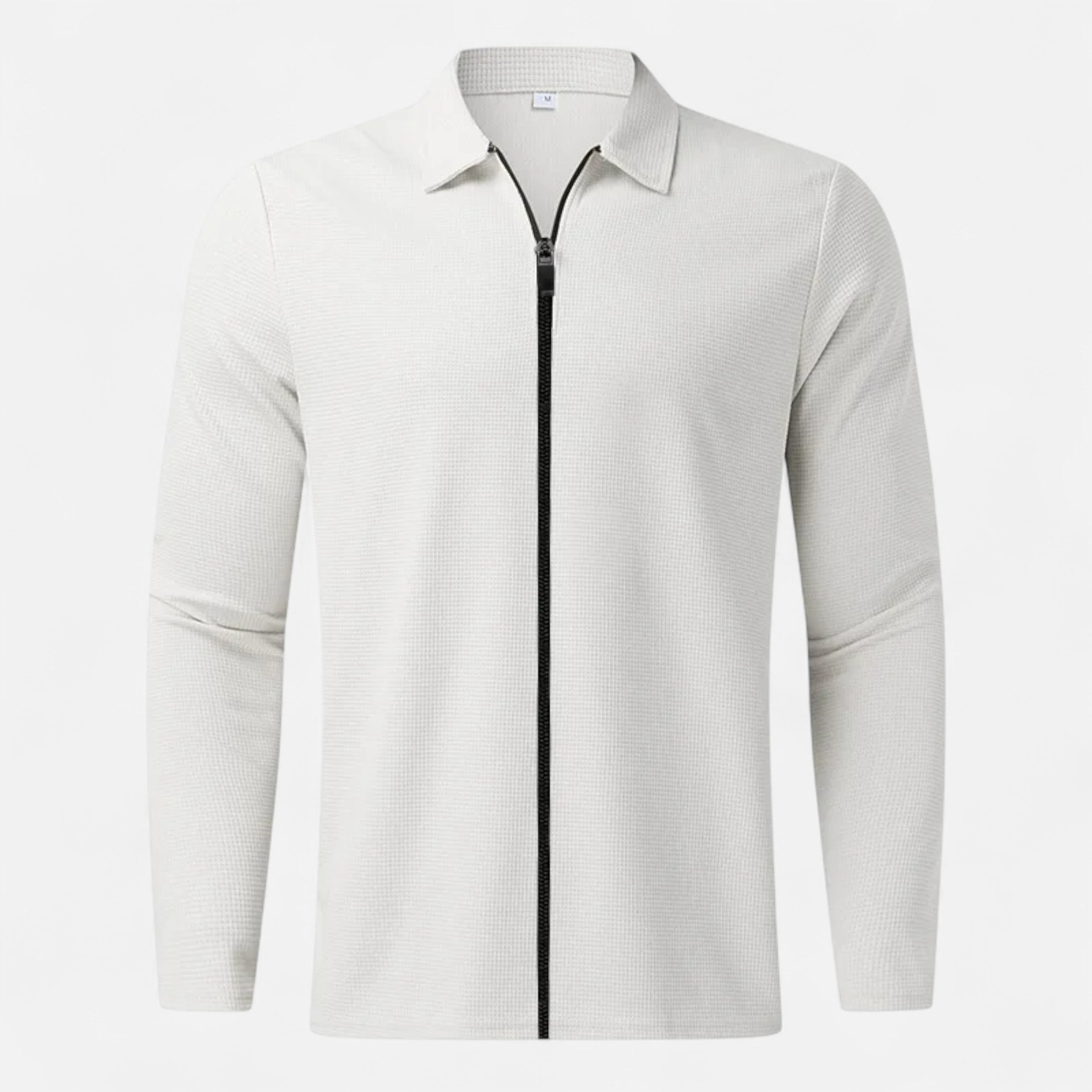 Maison Avenoire | Veste Homme Col Polo Maille Waffle